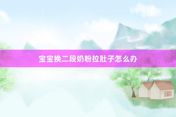 宝宝换二段奶粉拉肚子怎么办